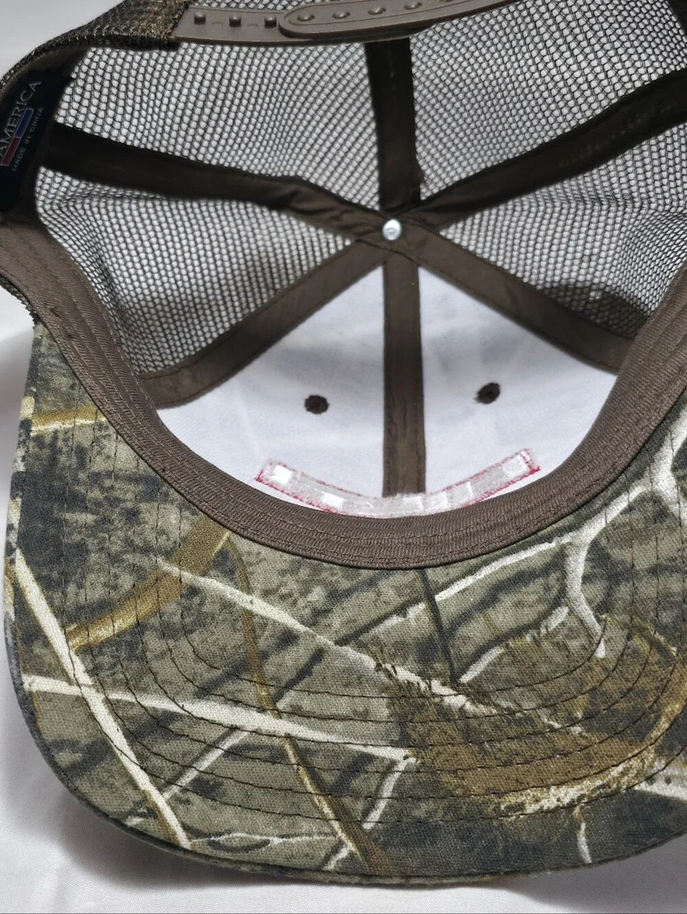 Cap America camouflage trucker