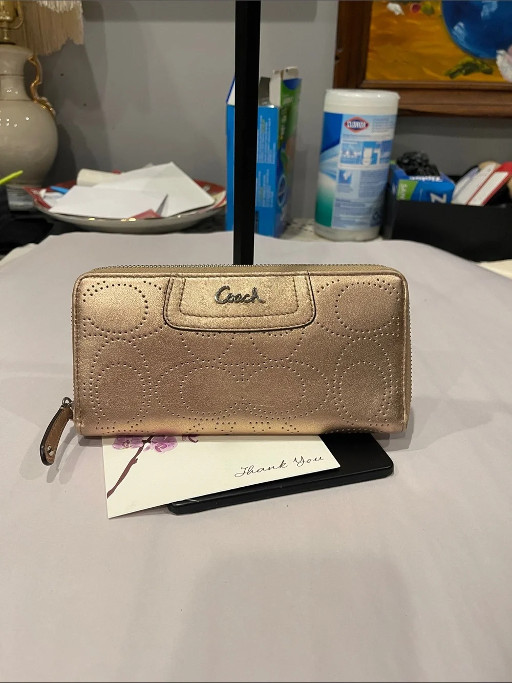 Coach sleek zip