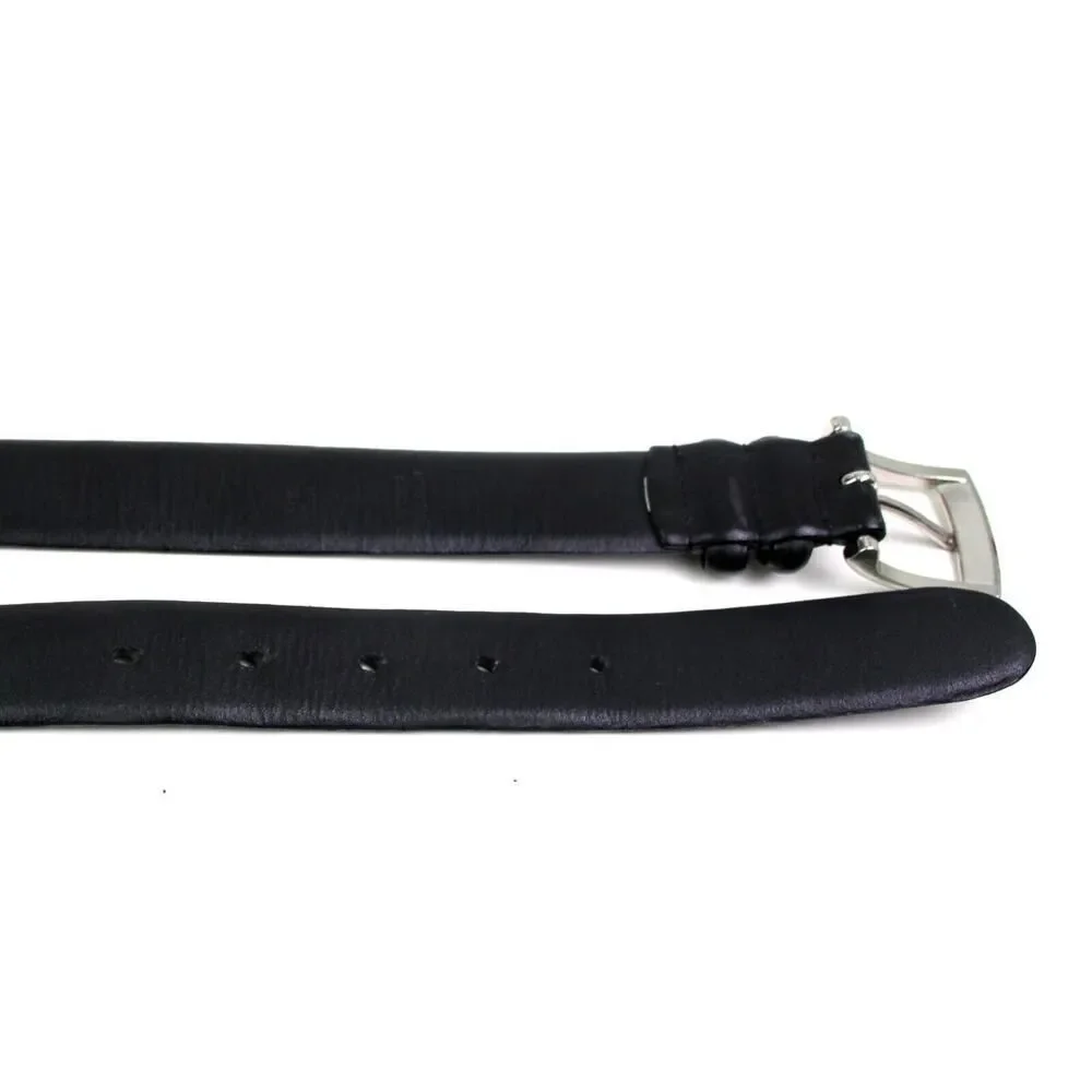 Lauren Ralph Lauren BLACK REAL LEATHER 1 1/8