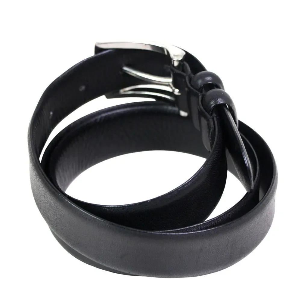 Lauren Ralph Lauren BLACK REAL LEATHER 1 1/8