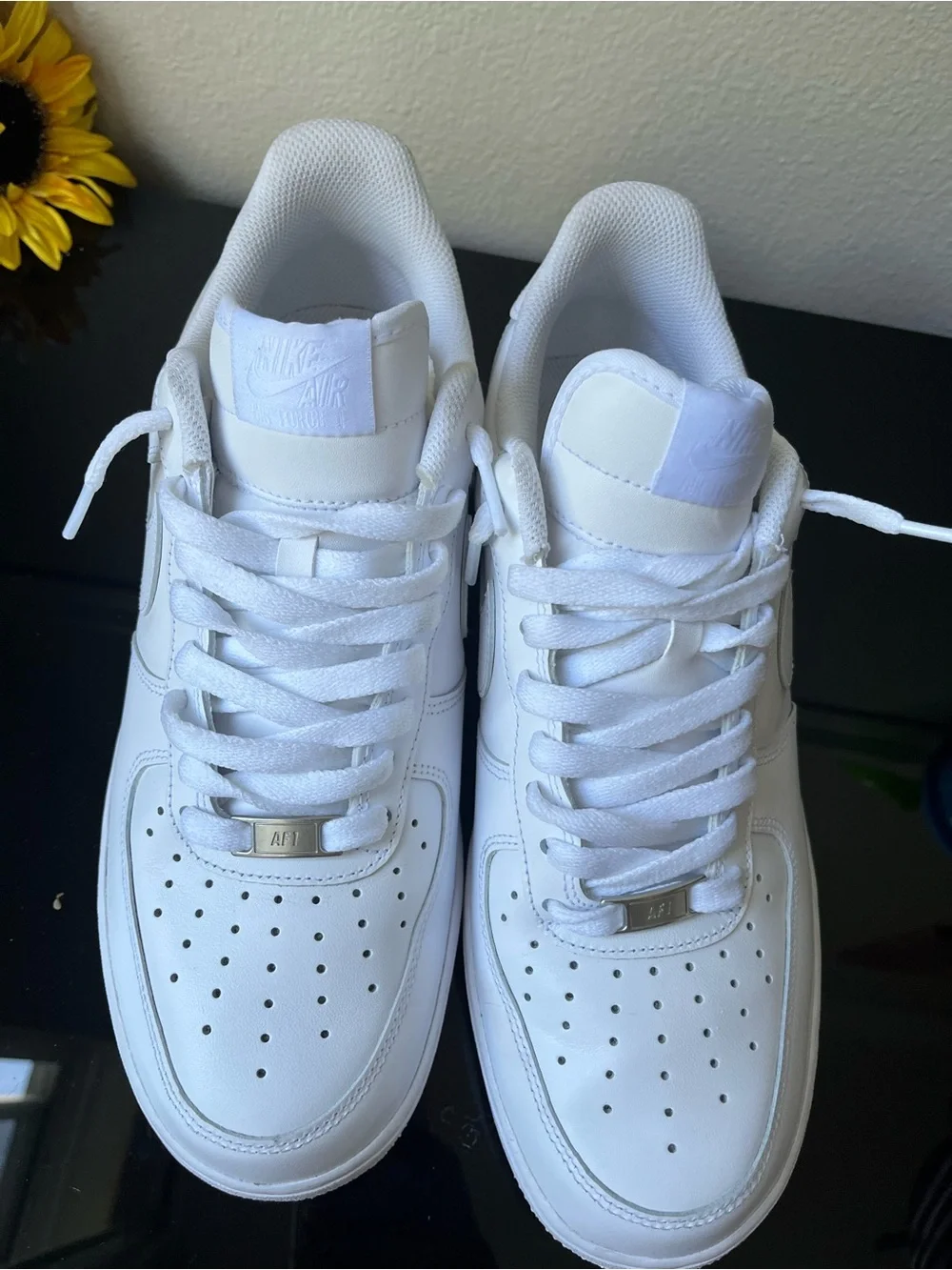 Nike Air Force 1 Low 07 Triple White Men's Shoes Size 10