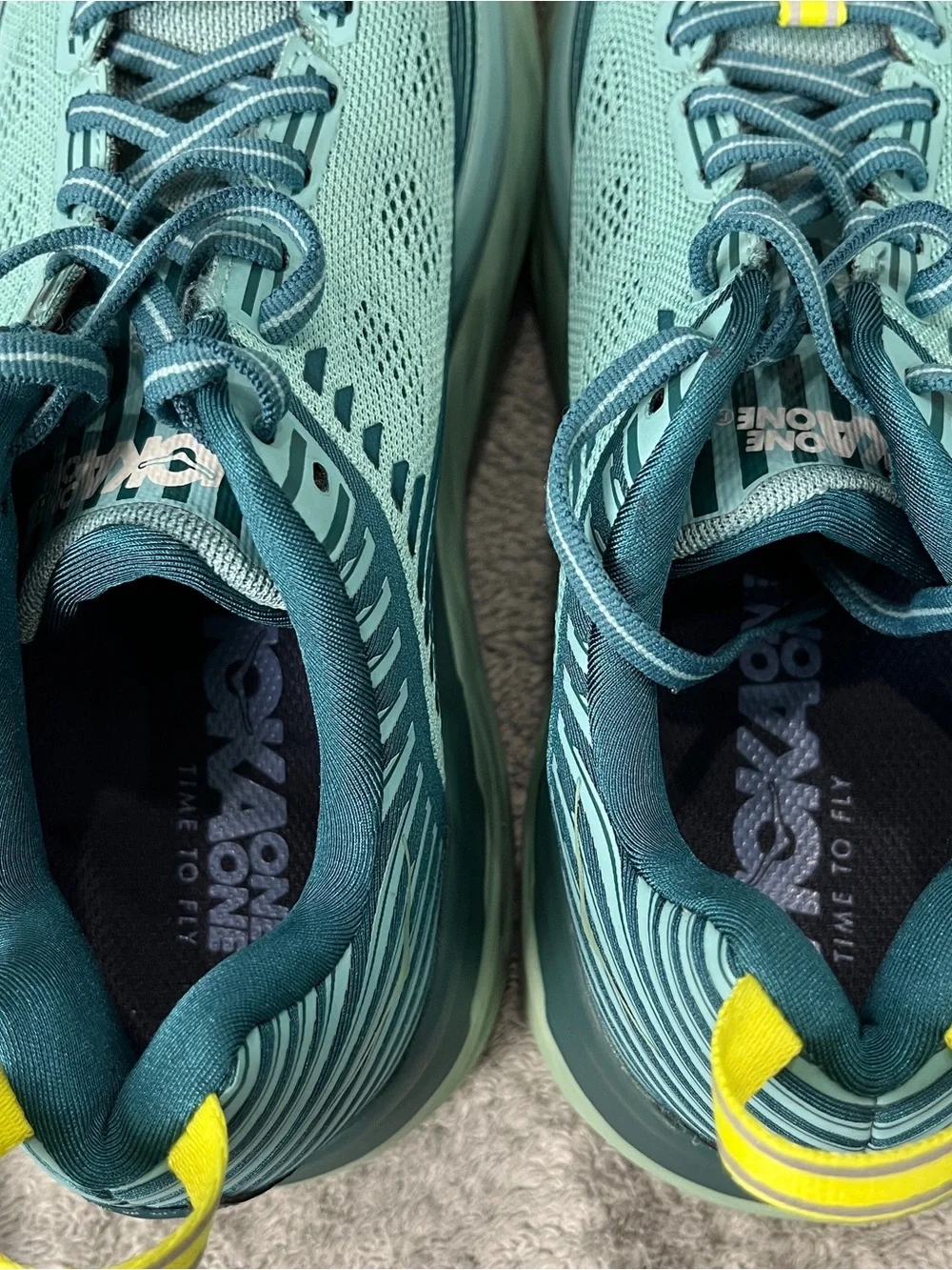 Hoka breathable mesh