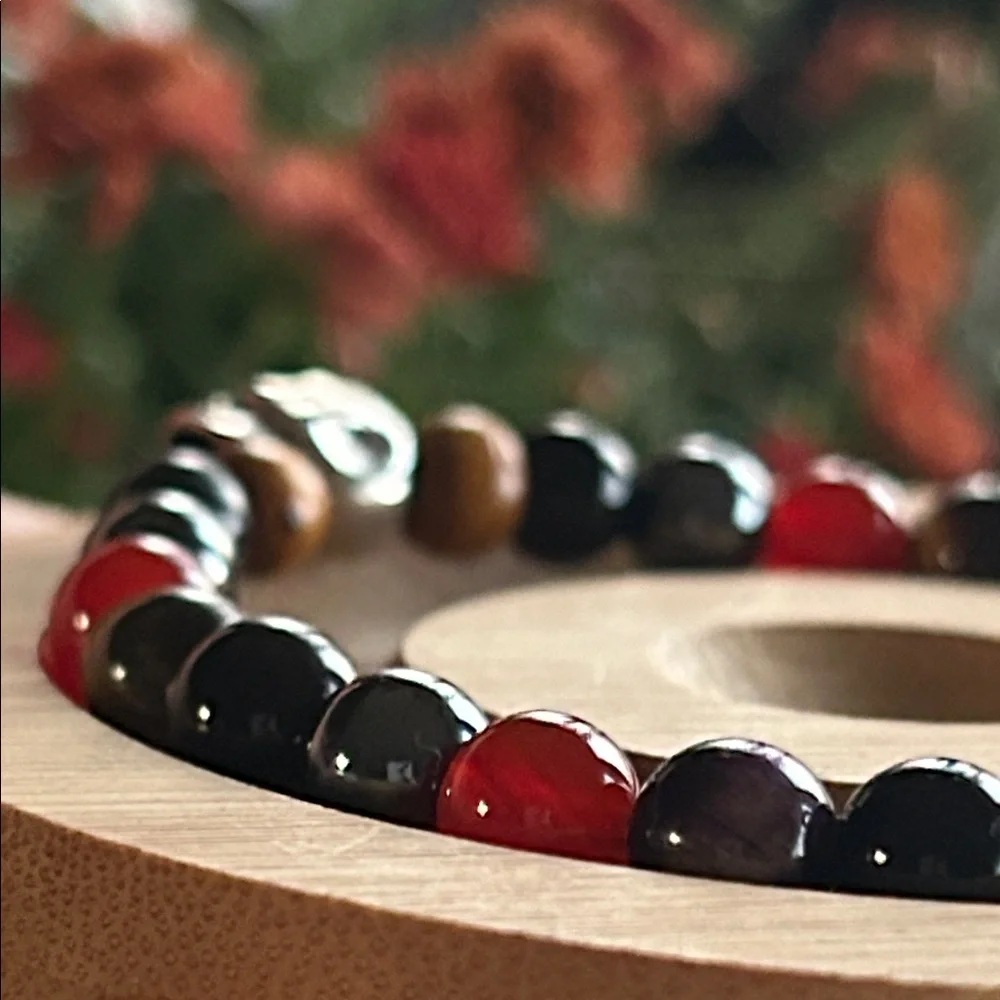 Handmade carnelian black