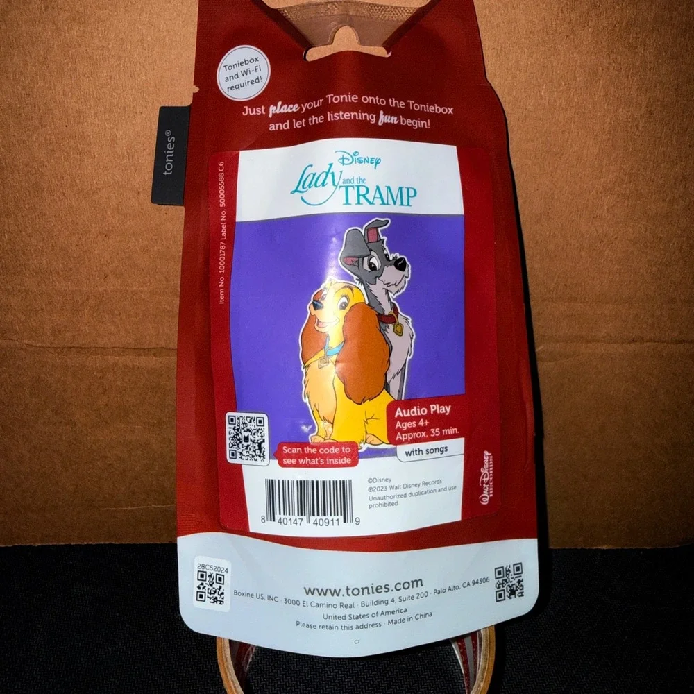 Tonies Disney Lady and the Tramp Kids One Size Multicolor New Audio Figure