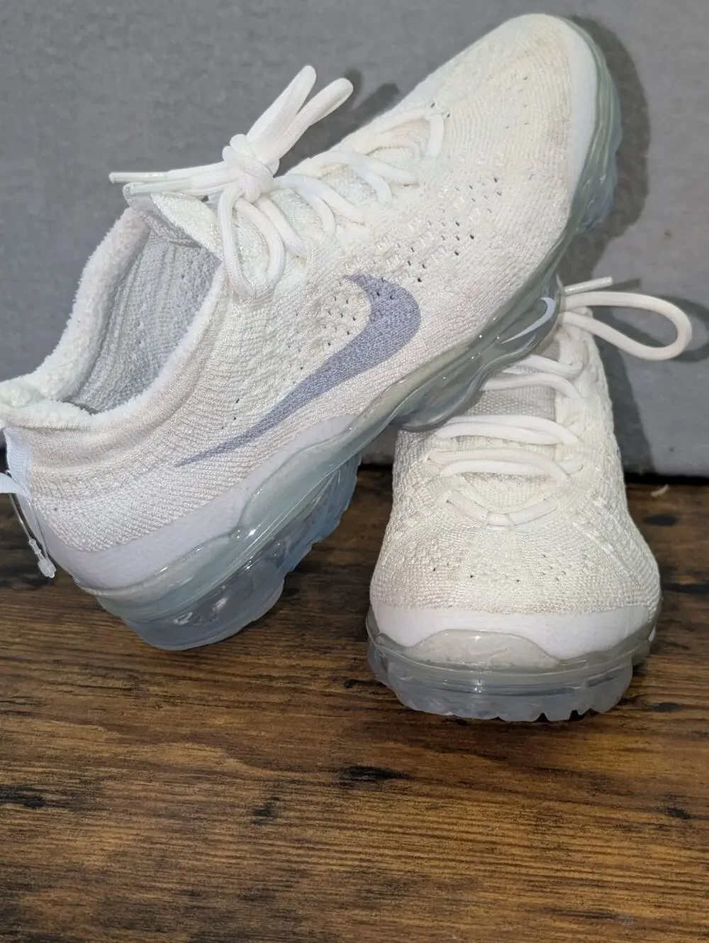 Nike Shoes Women's 6.5 Air Vapormax 2023 FK Flyknit White Platinum (DV6840 100)
