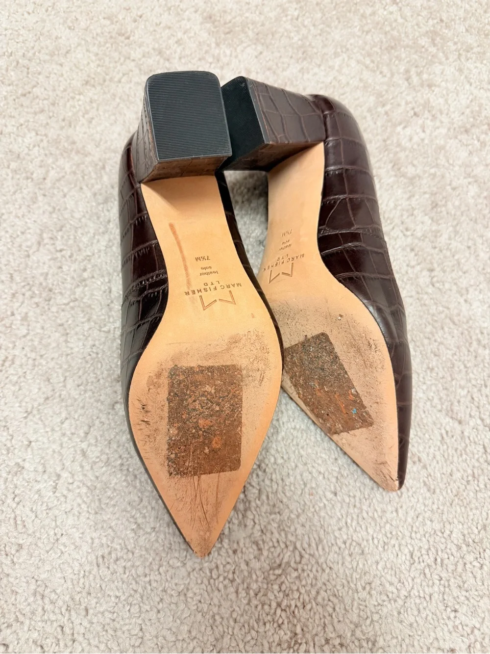 Marc Fisher croc embossed