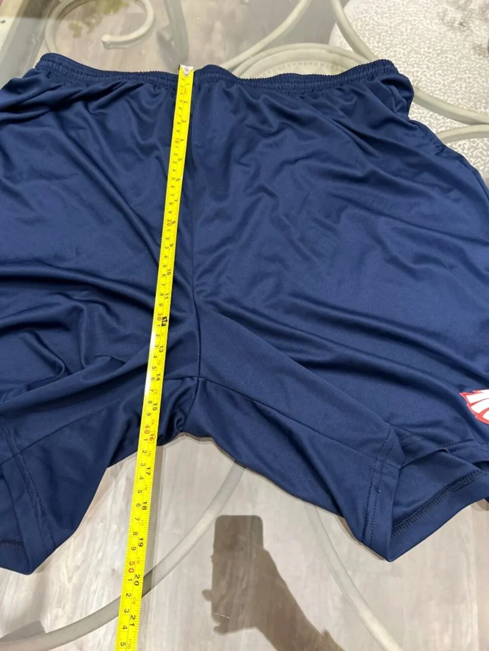 A4 Mens Navy Blue Athletic Shorts XXL With Elastic Waistband & Drawstring