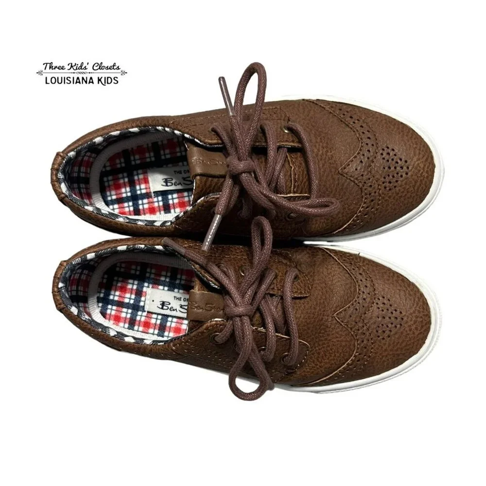 Ben Sherman Sz 12 Brown Leather Wingtip Sneakers