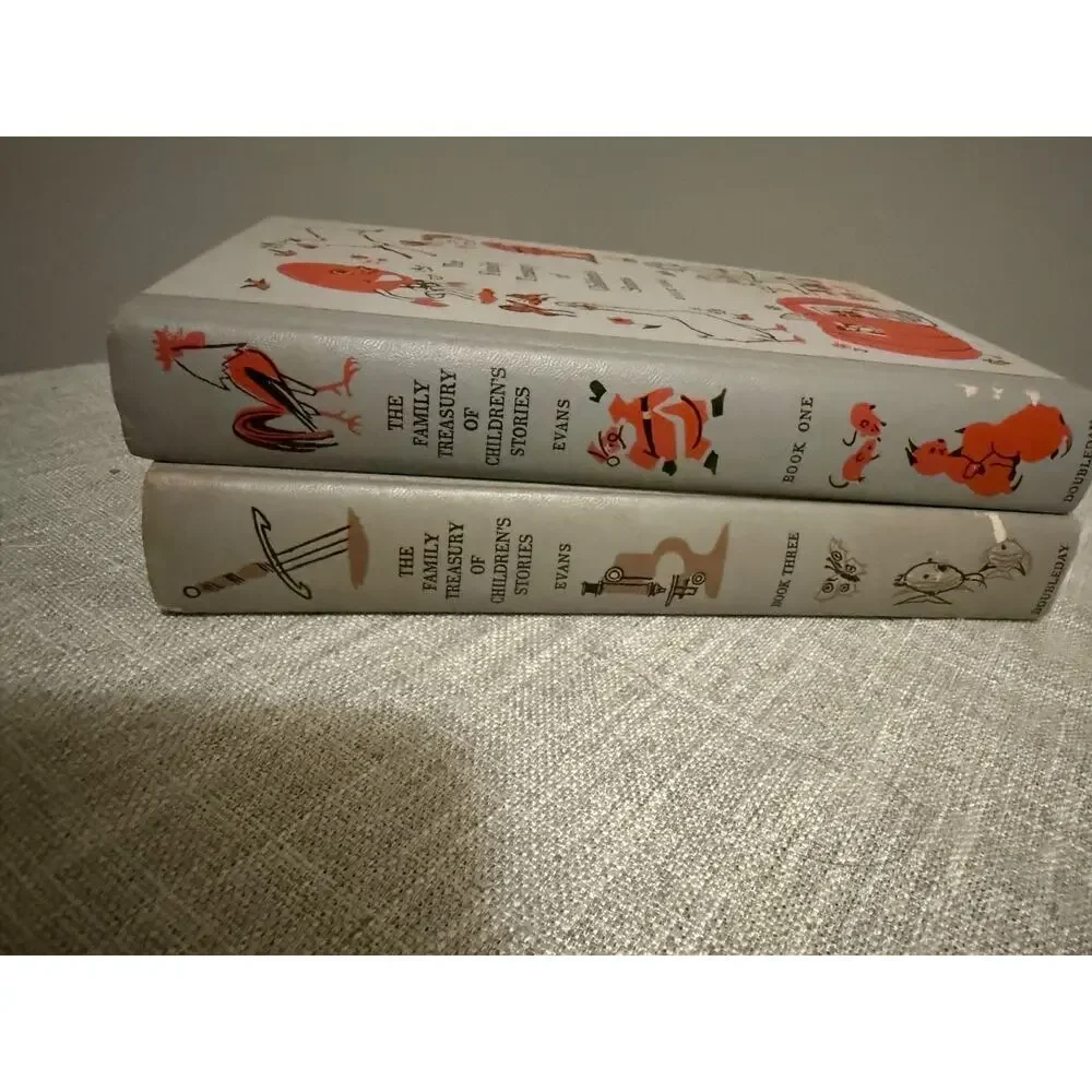 The Family Treasury of Children’s Stories Book One & Three 1956 Doubleday Set