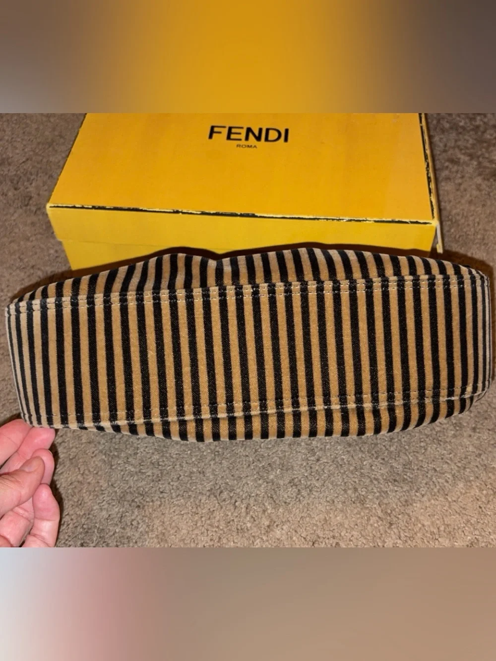 Fendi striped velvet