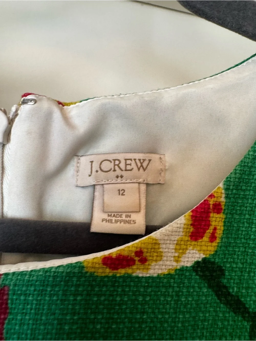 J. Crew vibrant green
