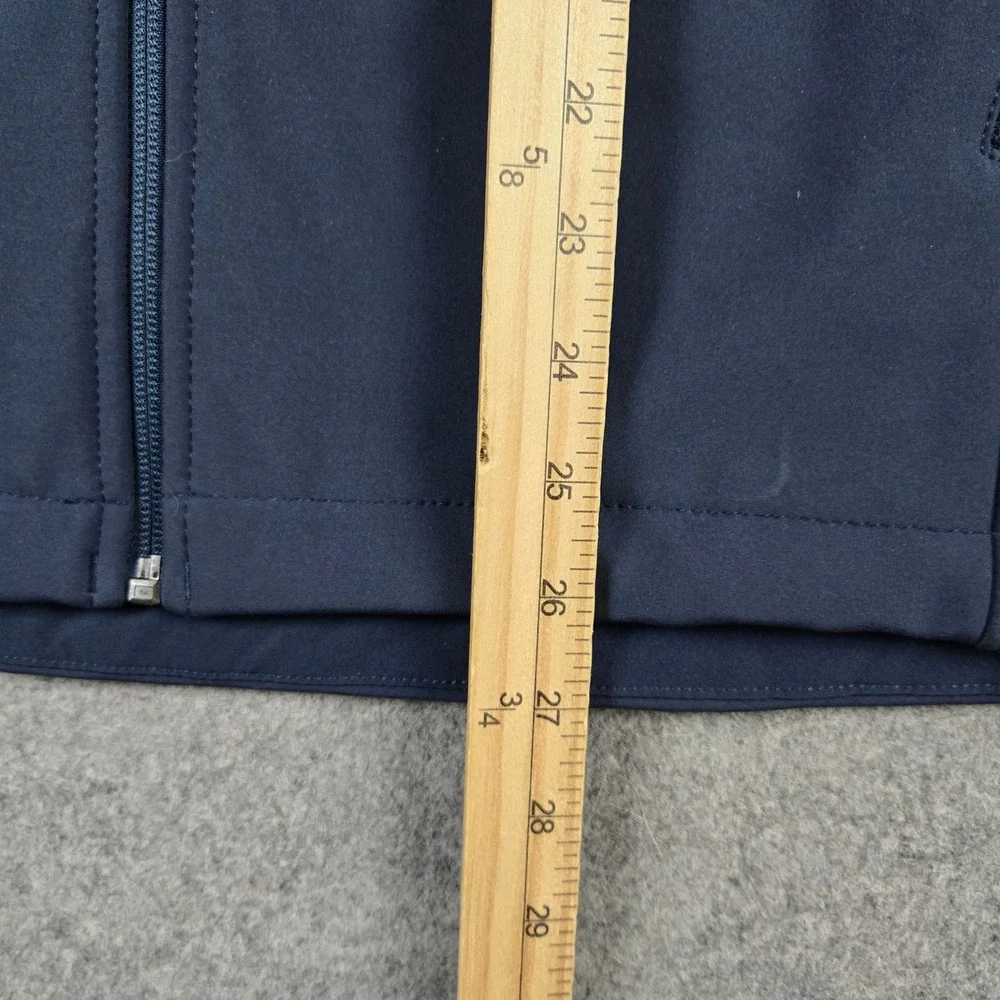 The North Face WindWall Jacket Mens Small Navy Blue Softshell Full Zip Logo
