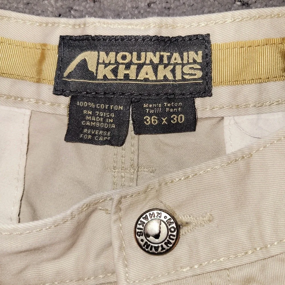 Mountain Khakis measurements may