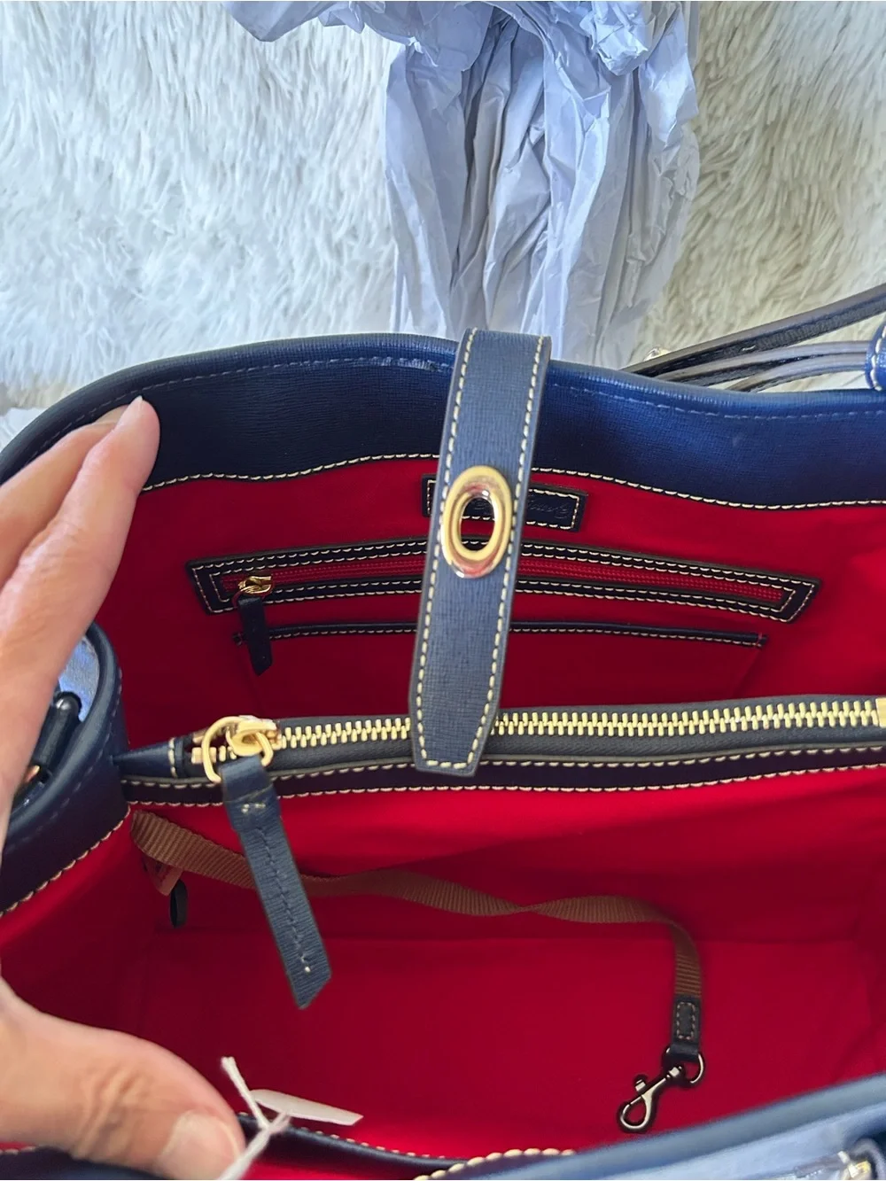 Dooney & Bourke structured marine