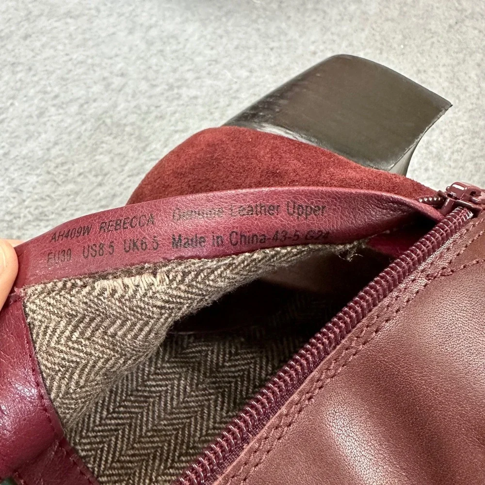 Aertex burgundy ankle