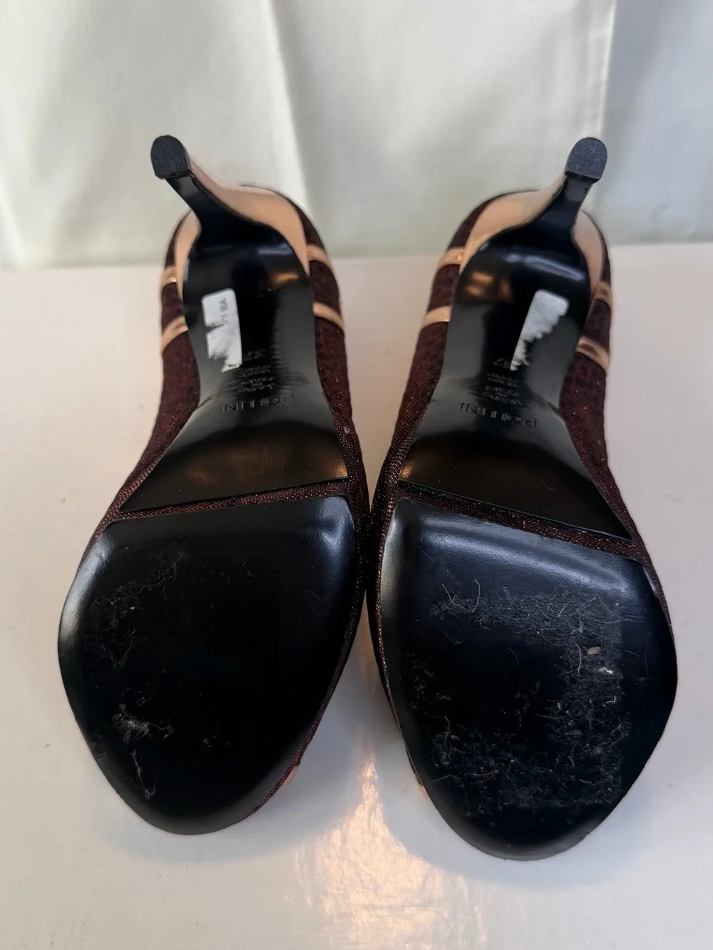 Pollini dressy brown glossy