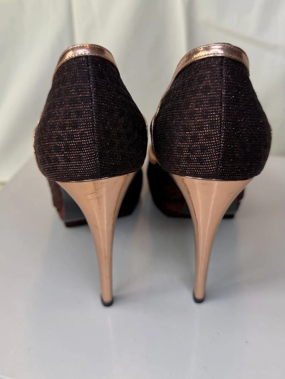 Pollini peep dressy toe