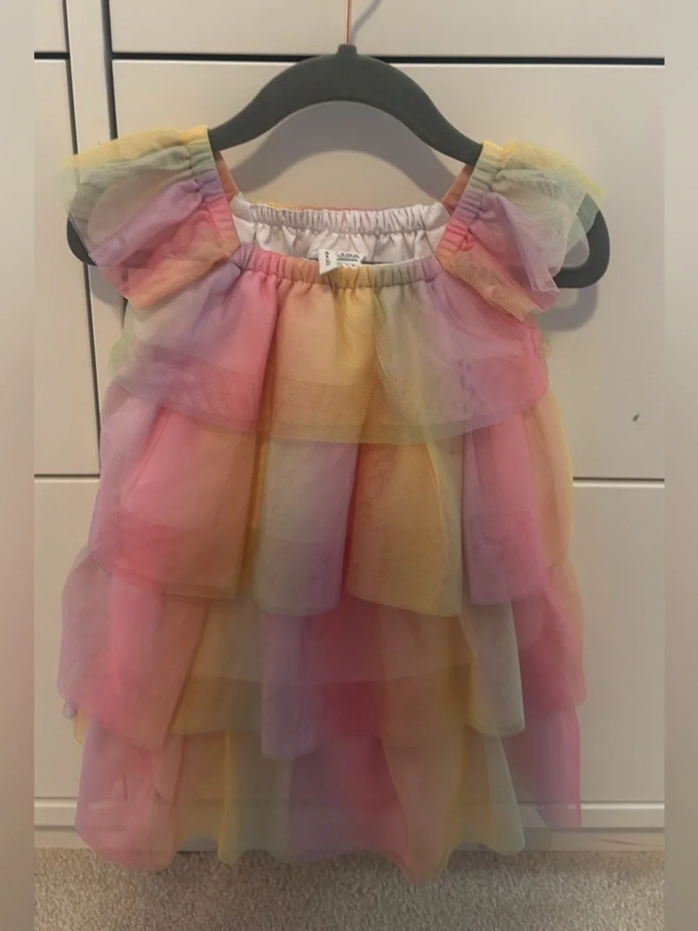 Pastel Rainbow Layered Tulle Dress Janie and Jack