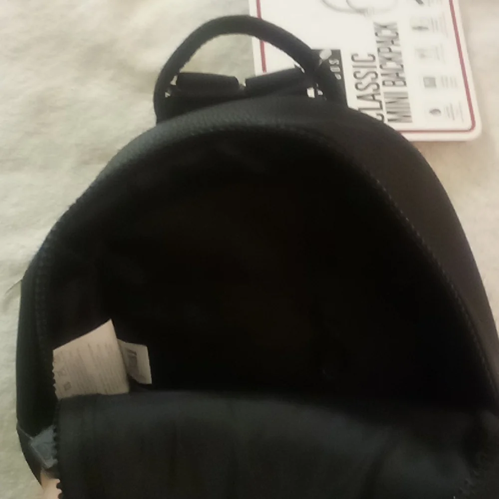 Reebok Black Mini Backpack with White Logo