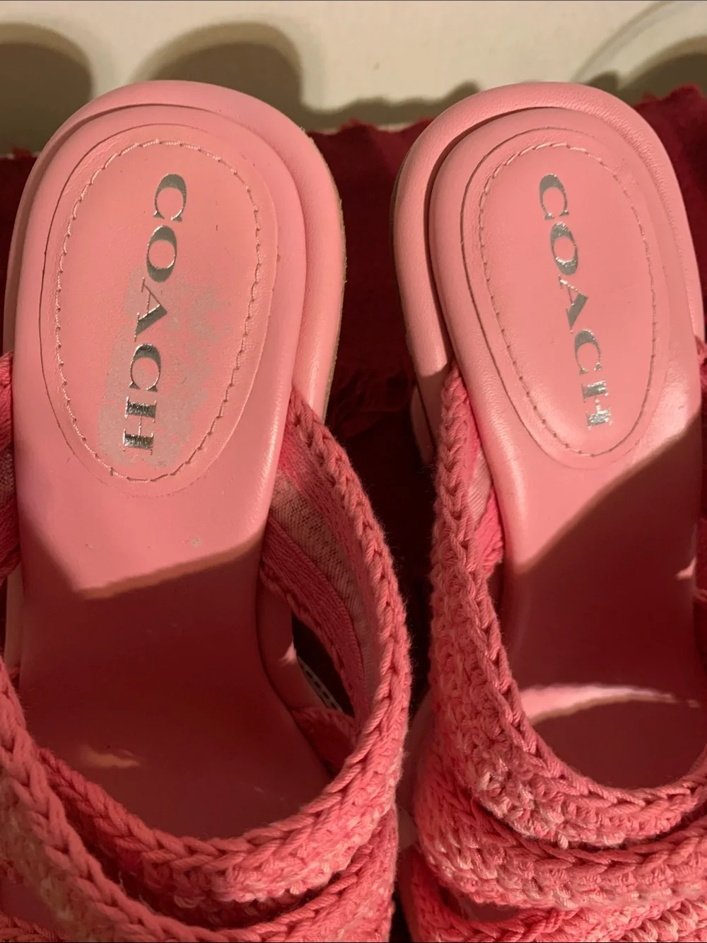 Coach slip mules