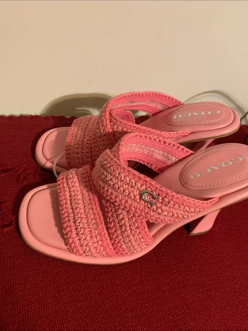 Coach slip mules