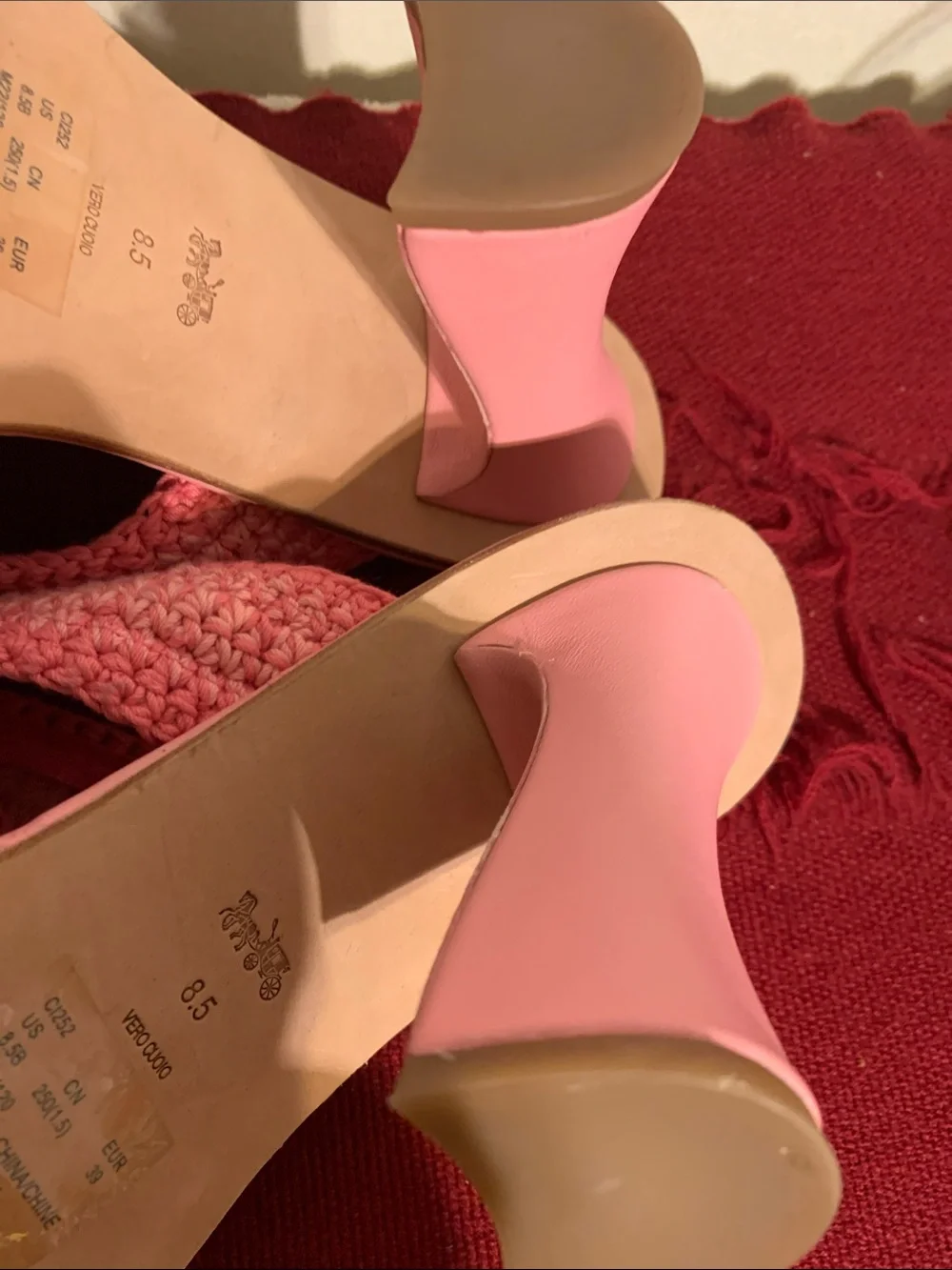 Coach slip mules