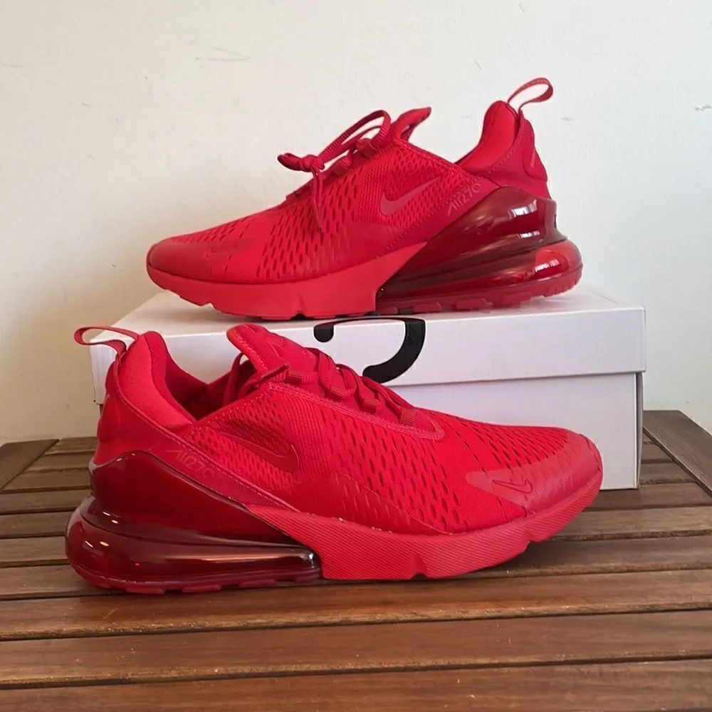 Nike Air Max 270 University Red USA Men Size 10/UK 9/EU 44(CV7544-600)