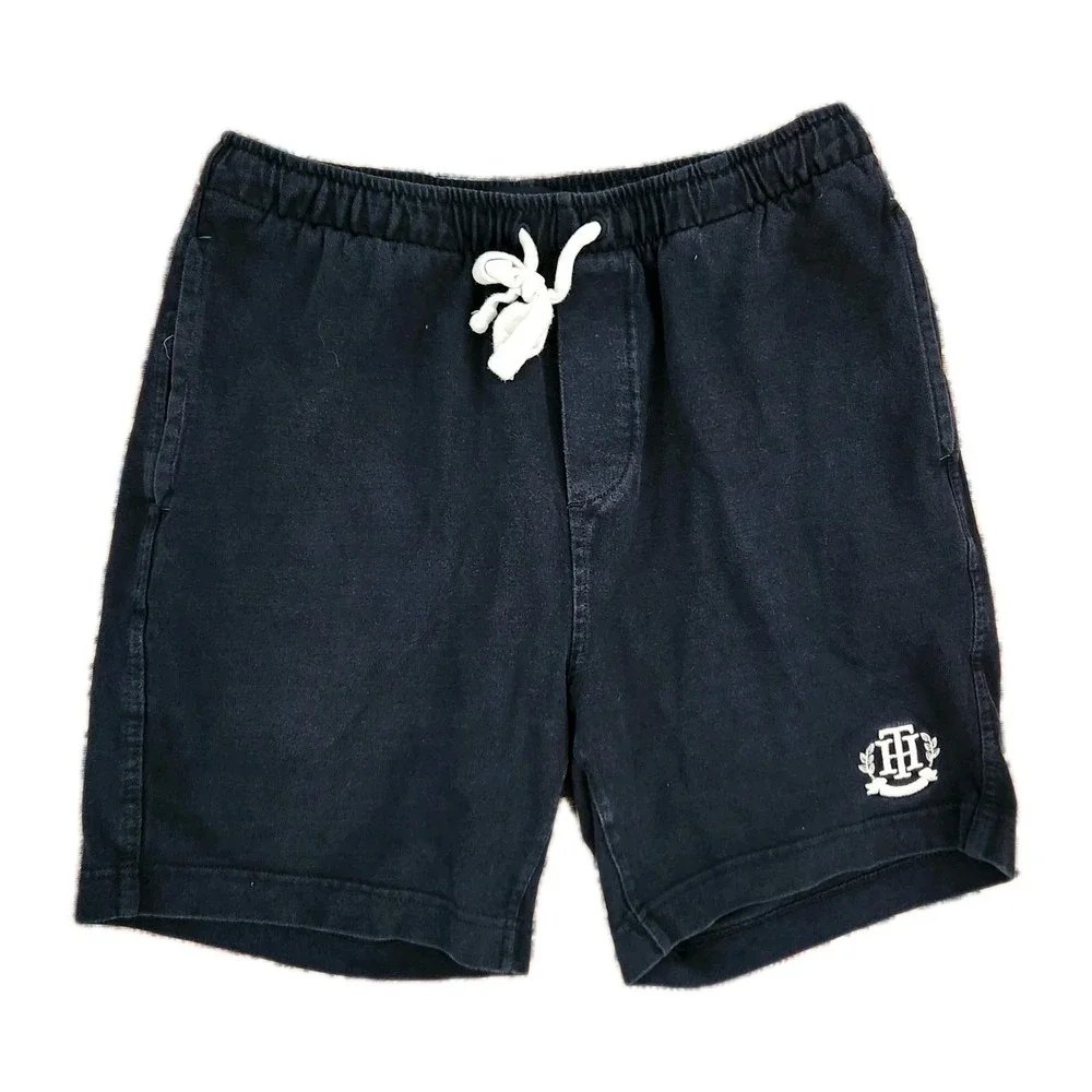 Tommy Hilfiger Men's Dark Navy‎ Blue Sweat Shorts Size S 100% Cotton Soft