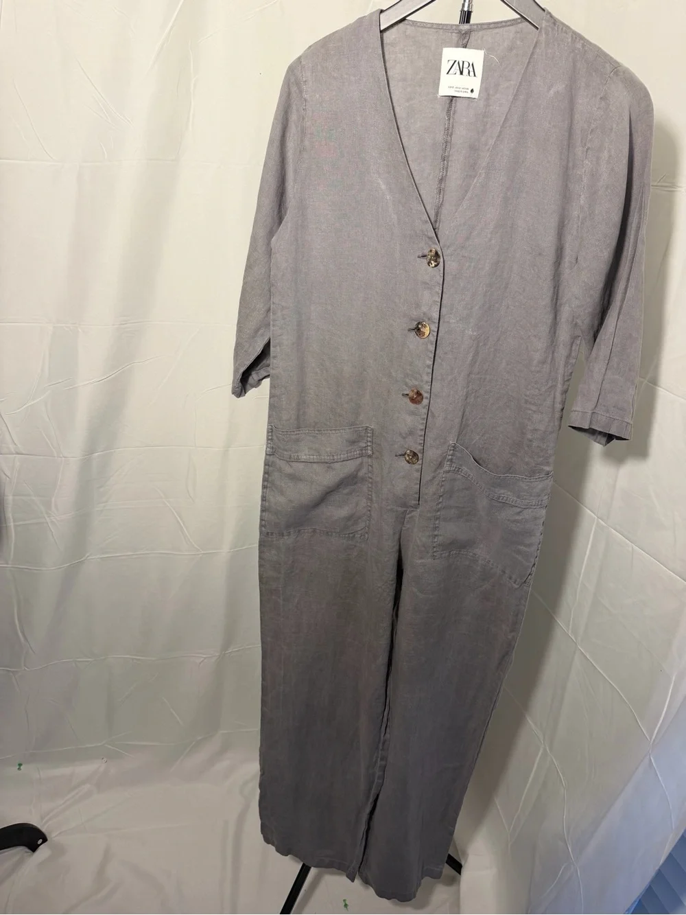 Zara linen jumpsuit
