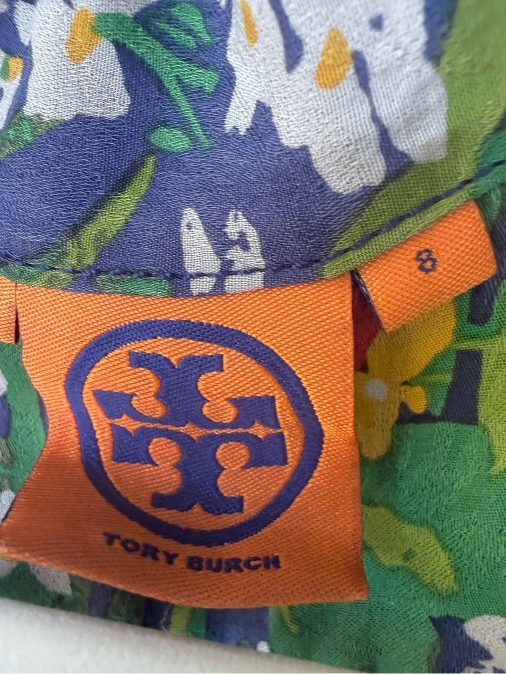 Tory Burch Silk Floral Tulip Tank with V-Neck