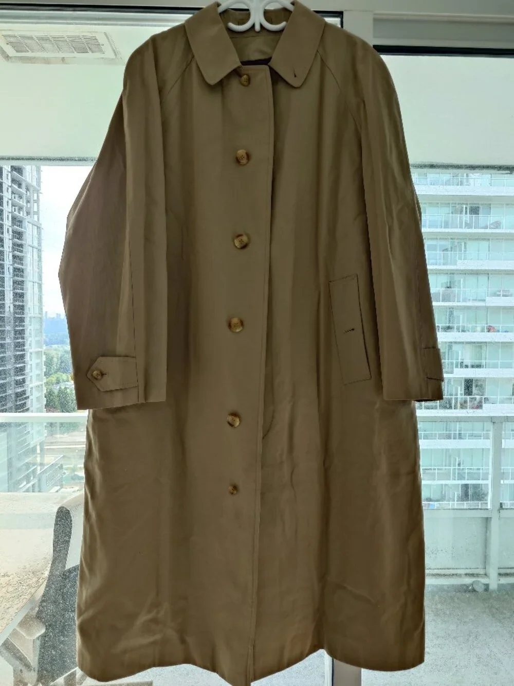 GRENFELL Vintage Raglan Balmacaan Car Coat Wool Lined 40R
