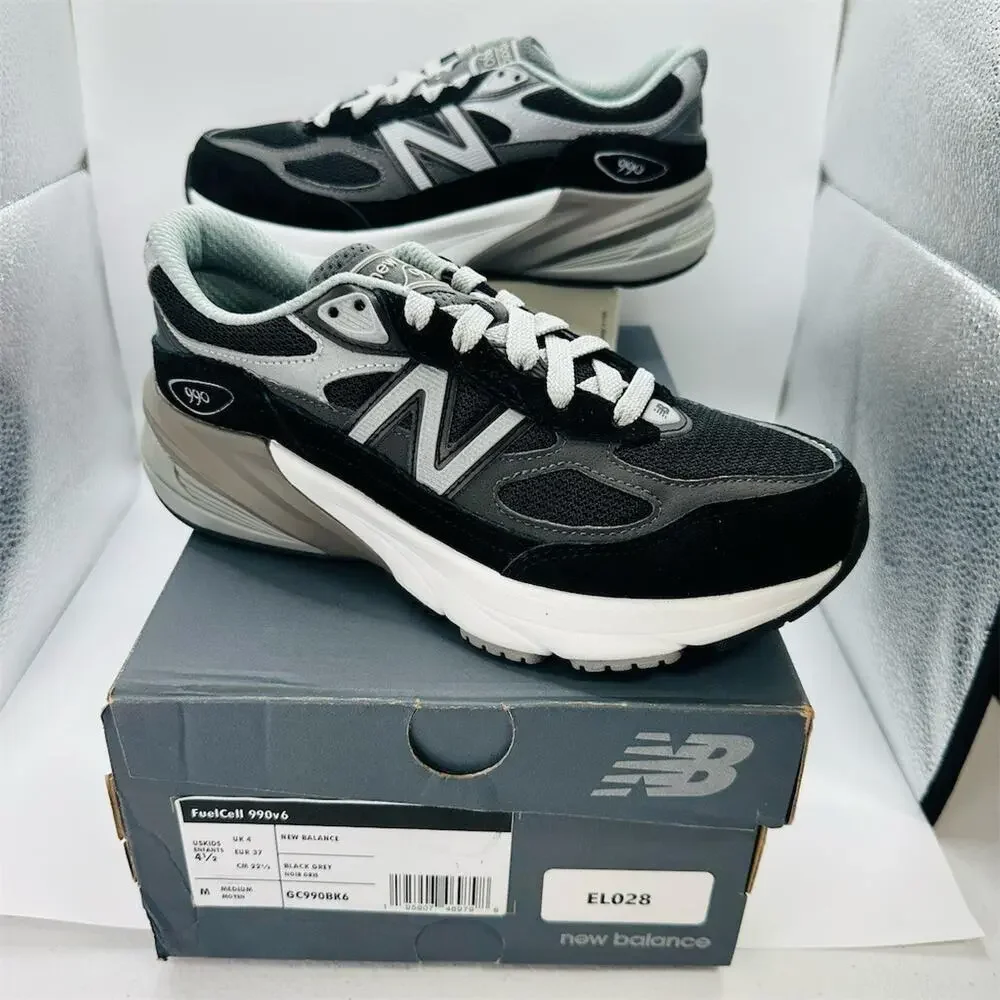 New Balance 990v6 FuelCell Black Grey GC990BK6 | Youth 4.5Y / Women’s 6 US | New
