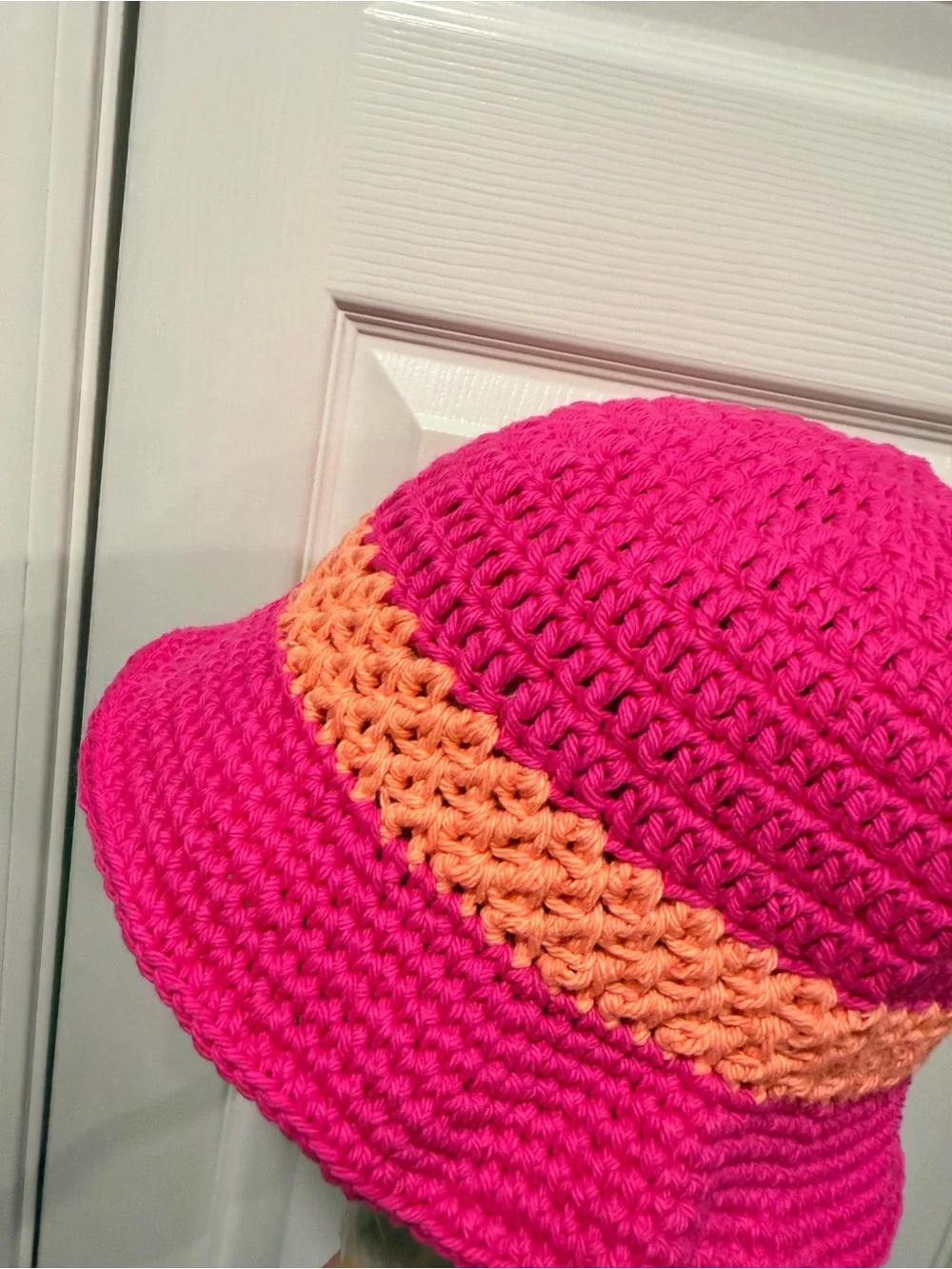 Handmade crochet bucket
