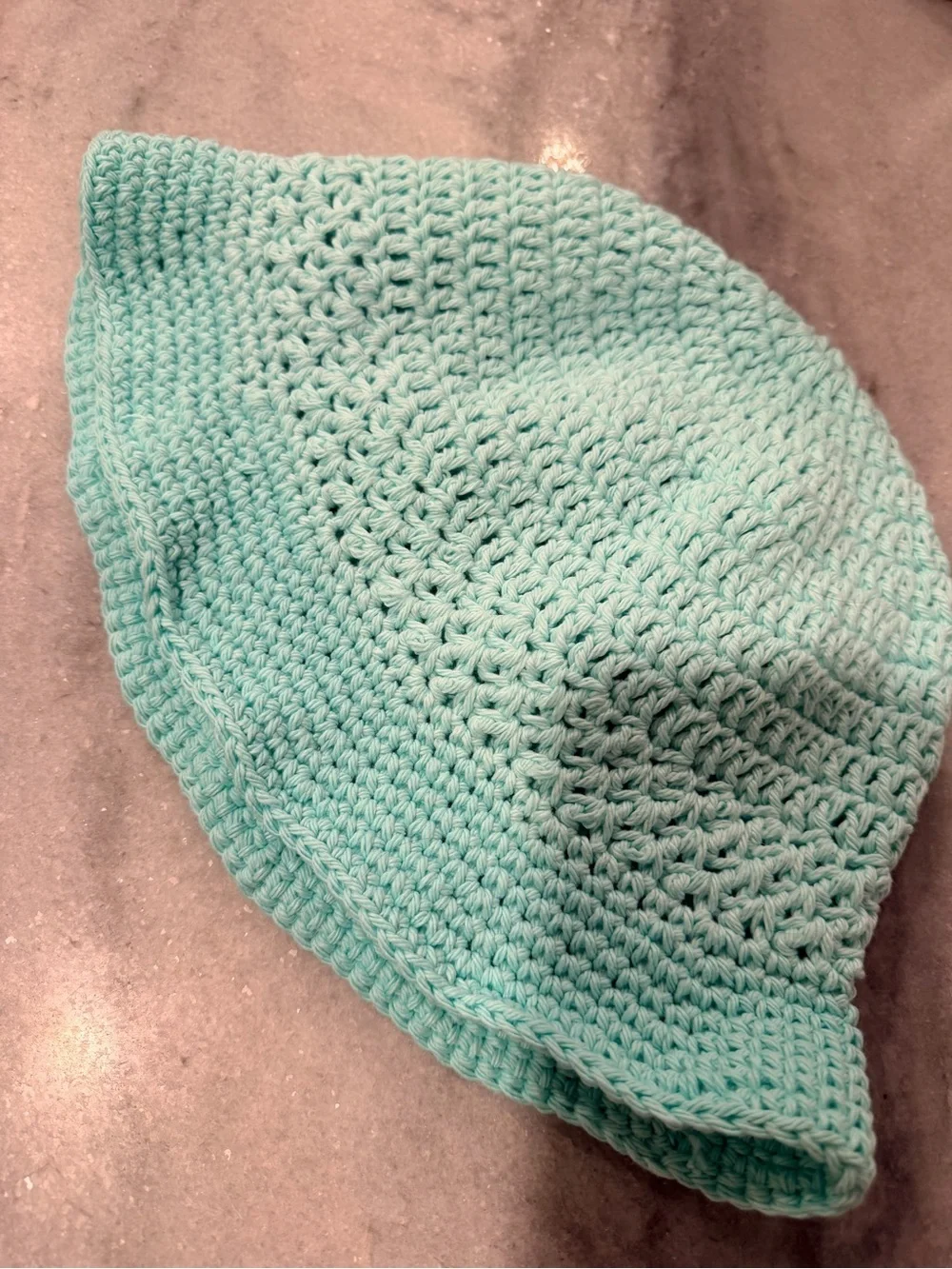 Handmade crochet bucket