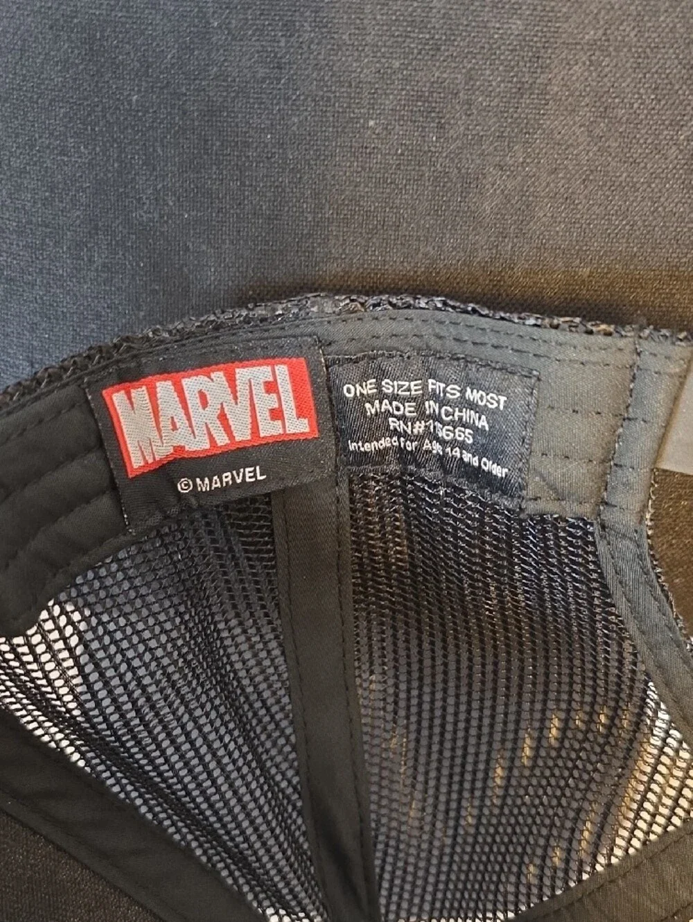 Marvel camo trucker