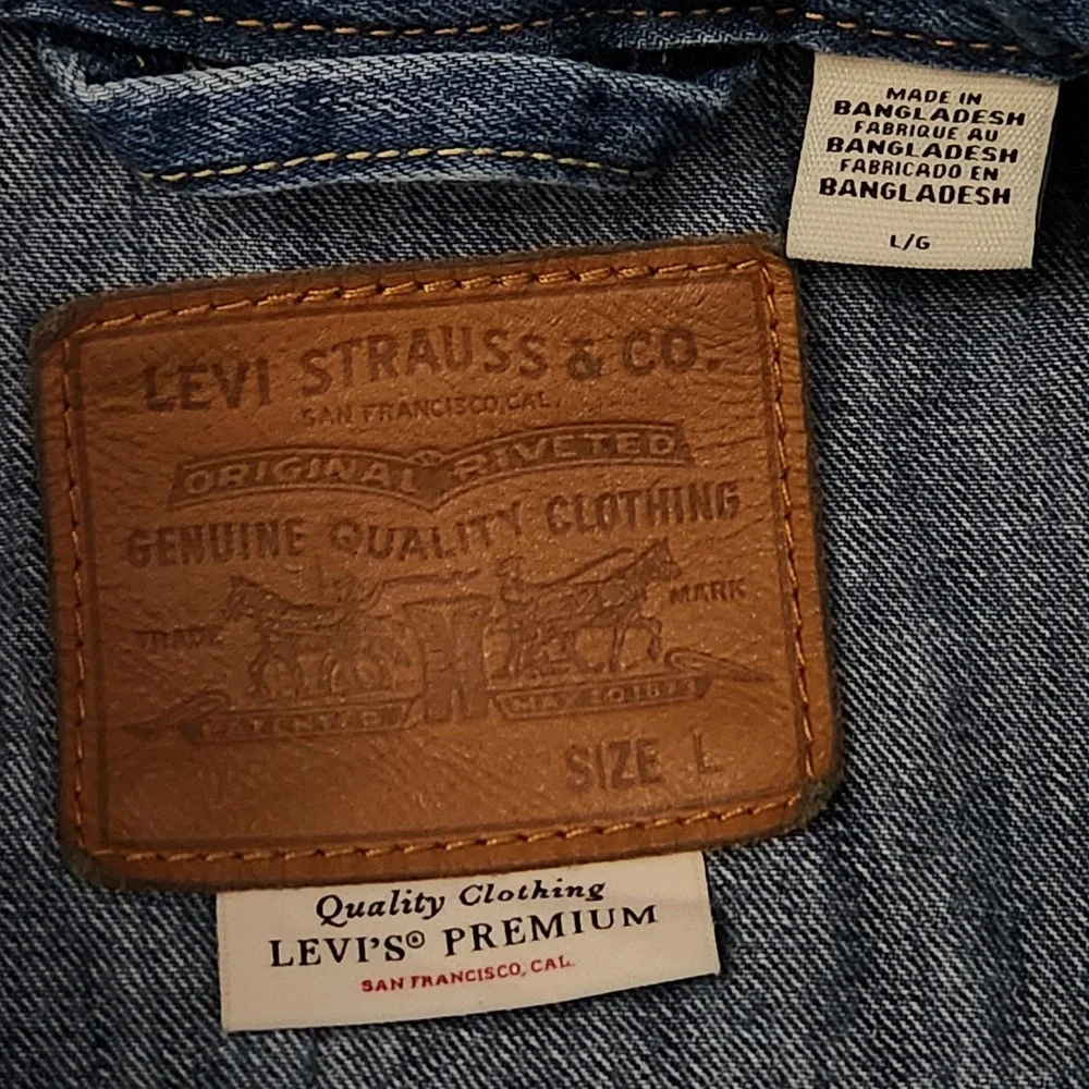 Levis Premium measurements shoulder