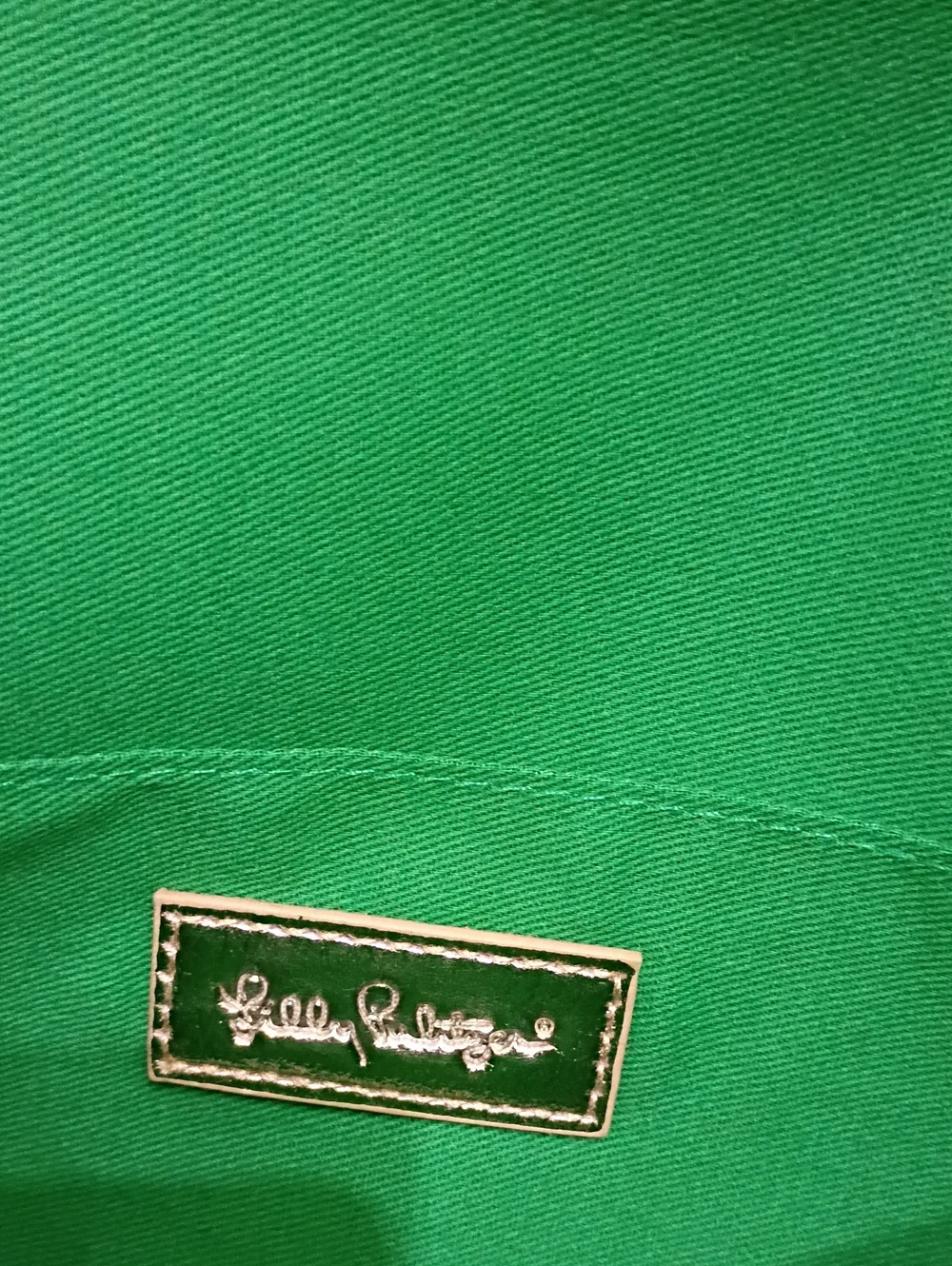 Lilly Pulitzer Kelly Green Hibis Kiss Oversized Clutch