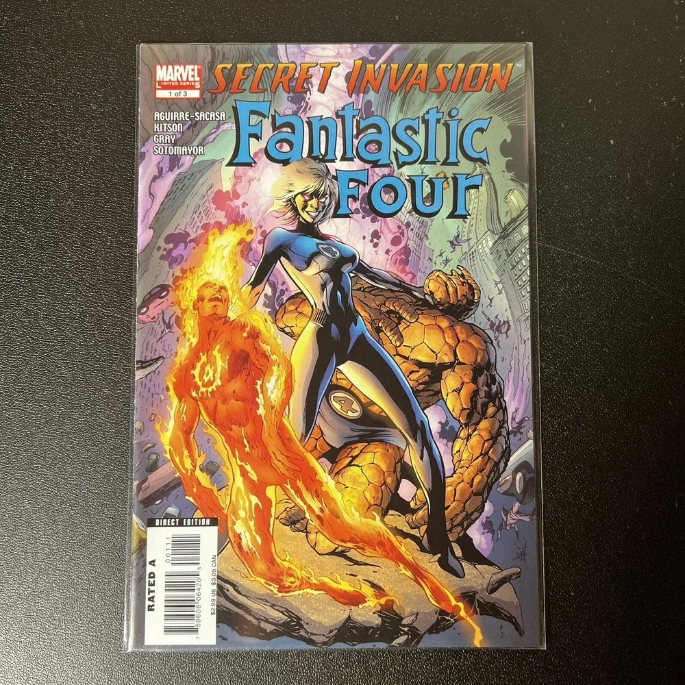 Secret Invasion Fantastic Four # 1 of‎ 3 July 2008 Marvel Comics