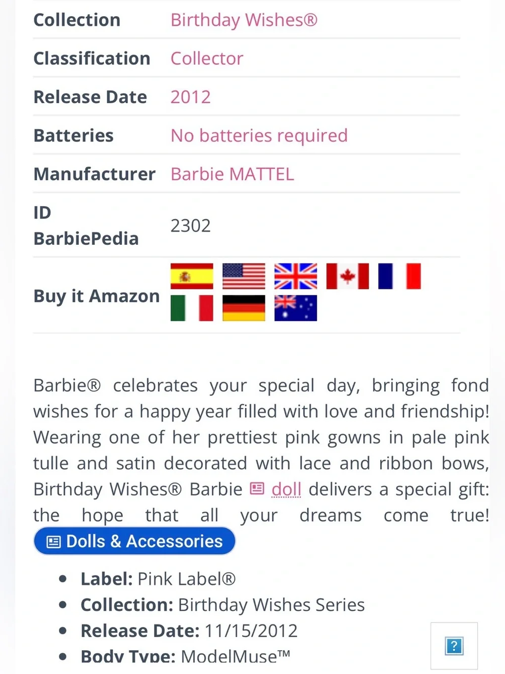 Mattel please see