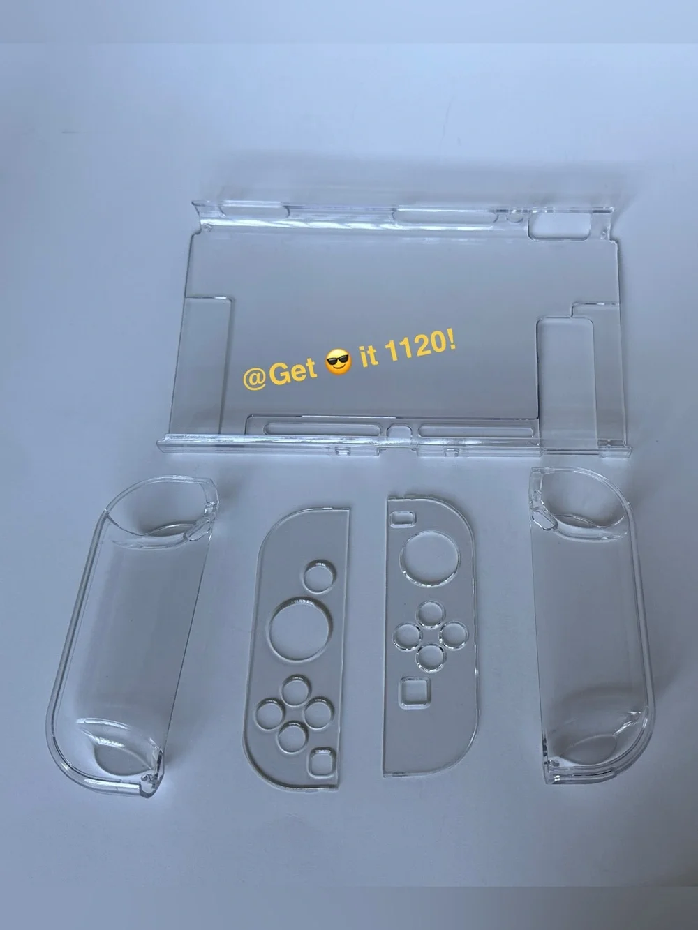 Nintendo Switch Clear Cover Case + Soft Silicon Thumb Cover