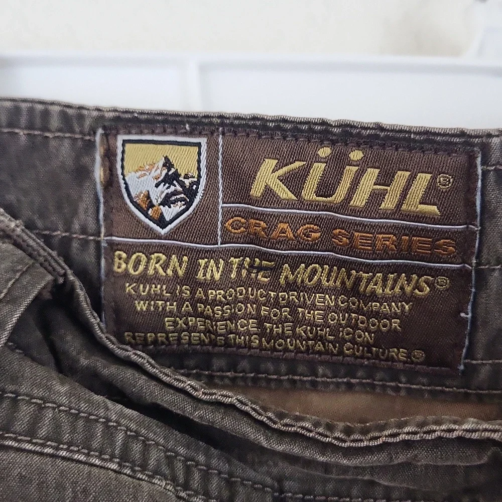 Kuhl Crag Series Men's 36 Hiking Cargo Camping Outdoor Shorts Brown