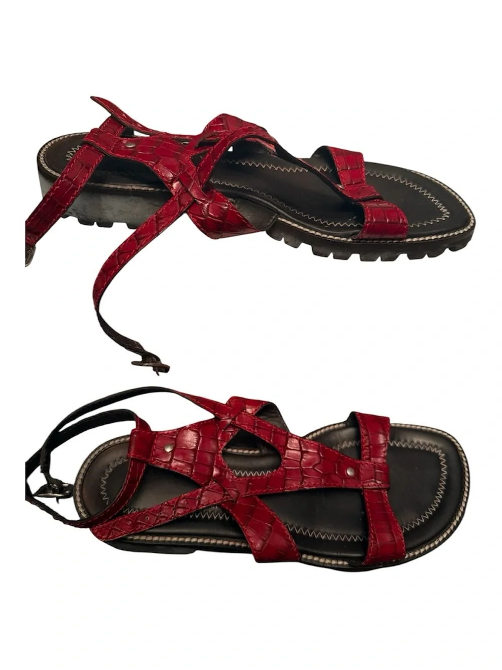 Women's Red Gladiator Sandals