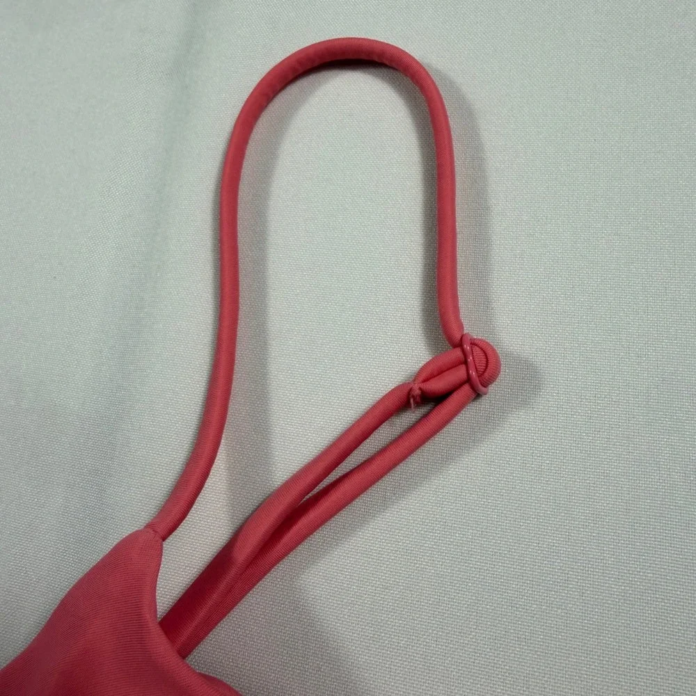 J.Crew Re-Imagined Pink Twist Front Bandeau Bikini Top BH559 Womens 3X