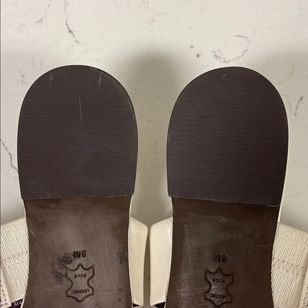Tory Burch Georgia Thong Sandal (Women) Light Cream Size 8 Flip Flop