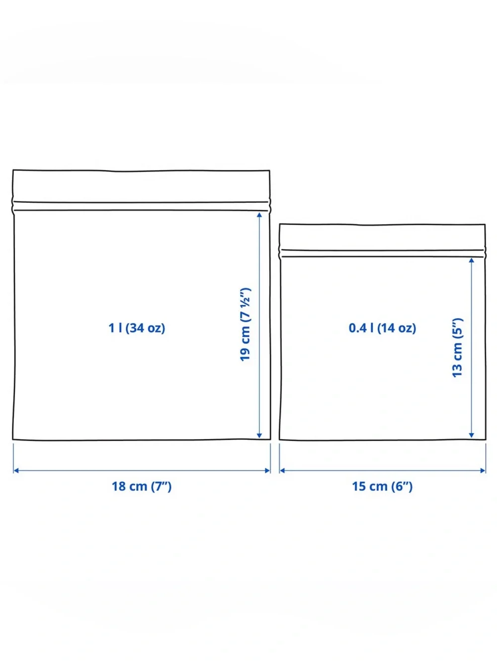 2 Boxes Reusable Storage Bags - Yellow & Black