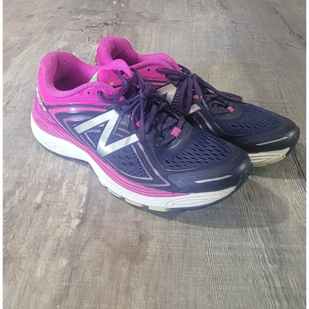 New Balance 860v8 Asym Counter Women's Size 11 B Running Shoes‎ Blue Magenta