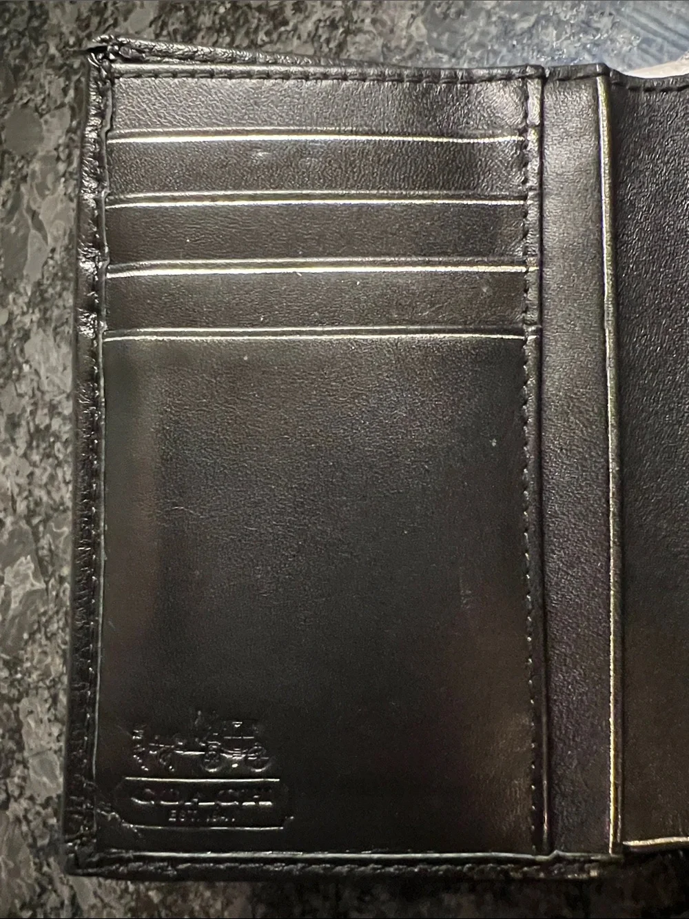 Coach trifold wallet