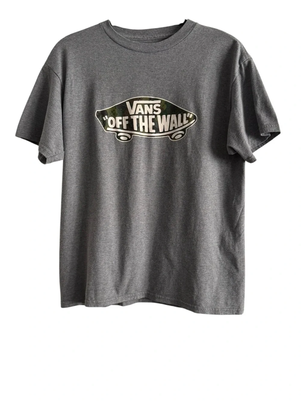 Vans Charcoal Grey 'Off The Wall' Skateboard Graphic Tee