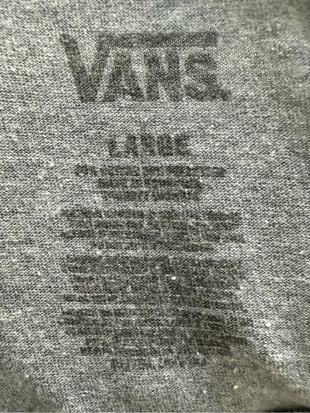 Vans tee centered