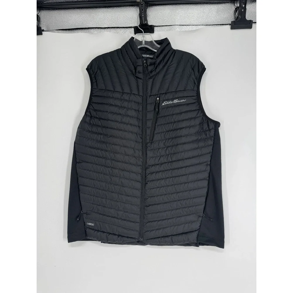 Eddie Bauer EB800 EB 800 First Ascent Quilted Puffer Vest Mens Large Goose Down
